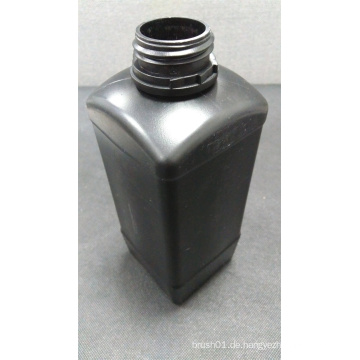 1L quadratische schwarze Plastikflasche